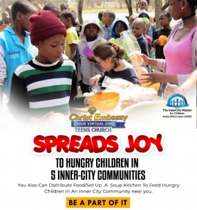Join us to spread joy to 1,000 children in 5 innercities who have nothing prepared for them this month