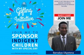 JOIN ME TO SPONSOR MEALS FOR 100 CHILDREN