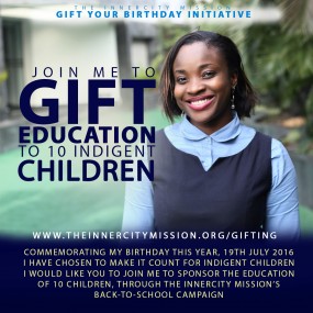 10 Indigent Children Back to School with my Birthday