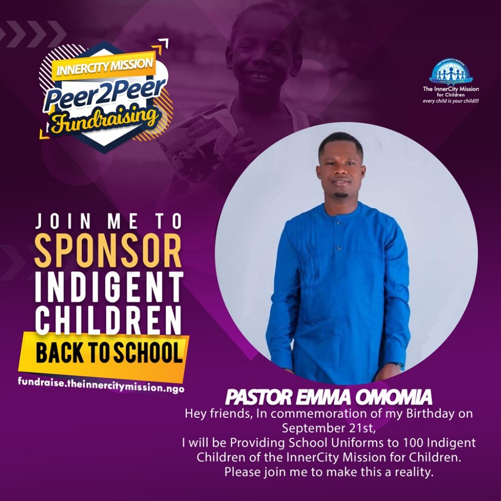 JOIN ME TO SPONSOR UNIFORM KIT FOR 100 CHILDREN