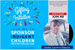 JOIN ME ON THIS CAMPAIGN TO GIFT MEALS TO 200 NEEDY CHILDREN. 