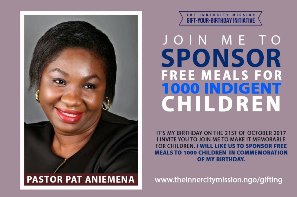 Join Me To Sponsor Free Meals For 1,000 Indigent Children