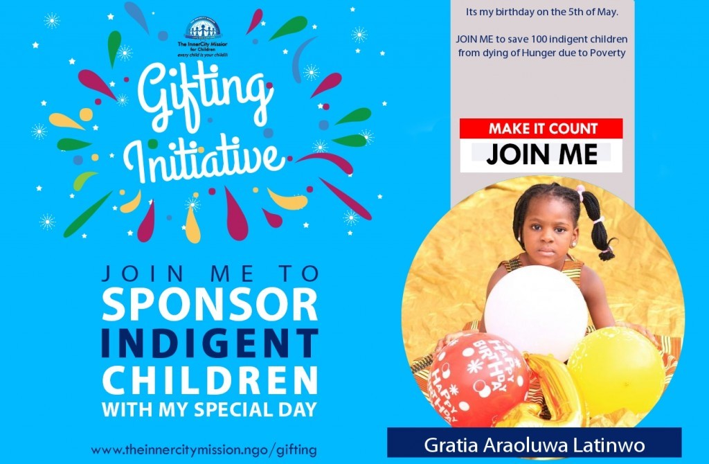 JOIN ME TO SAVE 100 CHILDREN FROM HUNGER THREAT