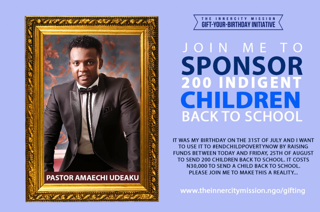 Join Me To #EndChildPovertyNow By Sending 200 Children Go Back To School