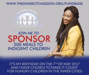JOIN ME TO GIFT 500 MEALS TO INDIGENT CHILDREN