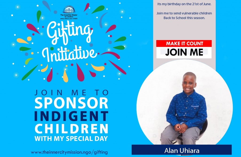 JOIN ME TO SEND CHILDREN BACK