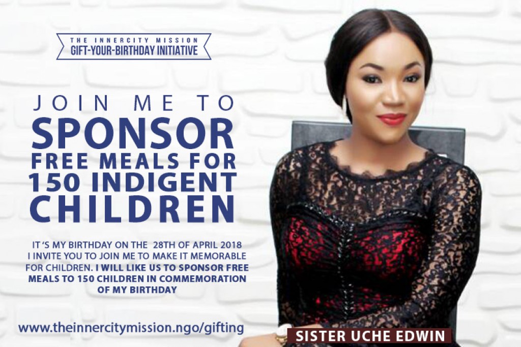 Join Me To Sponsor Free Meals For 150 Indigent Children