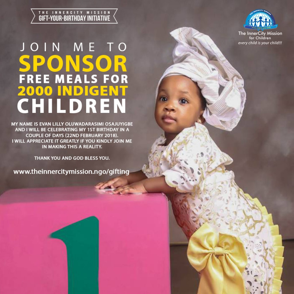 Join Me To Sponsor Meals for 2000 Indigent Children