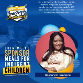 JOIN ME TO FEED 250 NEEDY CHILDREN 