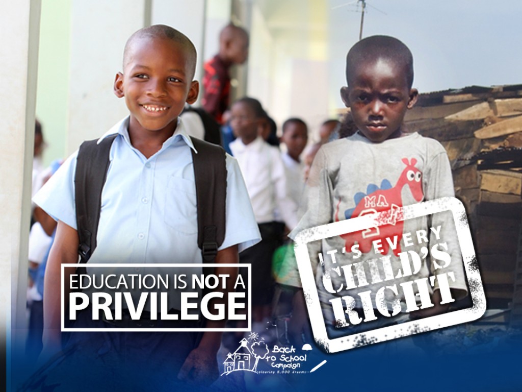 Help me give the gift of education to 10 children