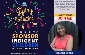 Feeding of 380 indigent children on the 15th of February ( my birthday) 