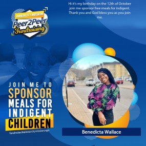 JOIN ME TO SPONSOR MEALS FOR INDIGENT CHILDREN