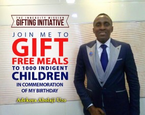  JOIN ME TO SPONSOR 1,000 FREE MEALS FOR CHILDREN IN THE INNERCITIES IN COMMEMORATION OF MY BIRTHDAY.