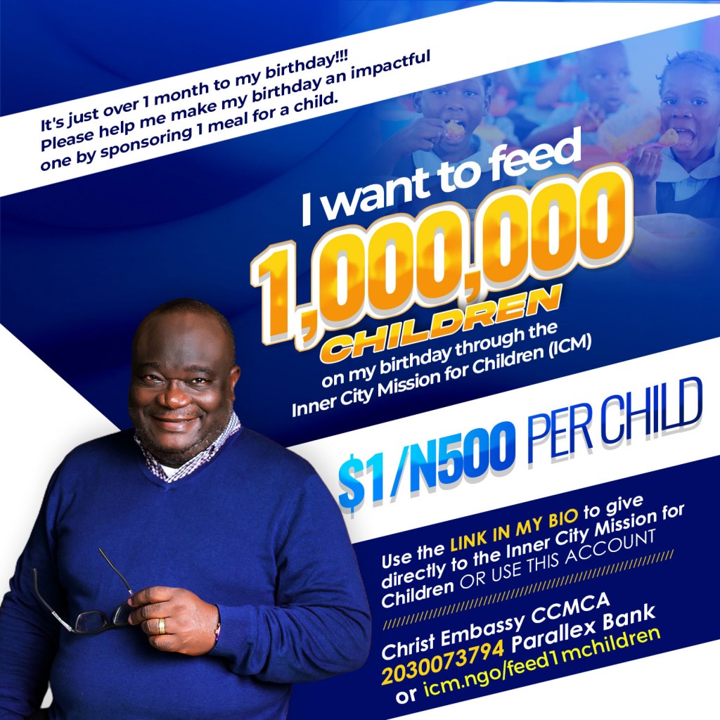  I WANT TO FEED 1MILLION CHILDREN