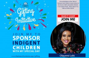 JOIN ME TO GIFT NUTRITIOUS MEAL TO 200 INDIGENT CHILDREN 