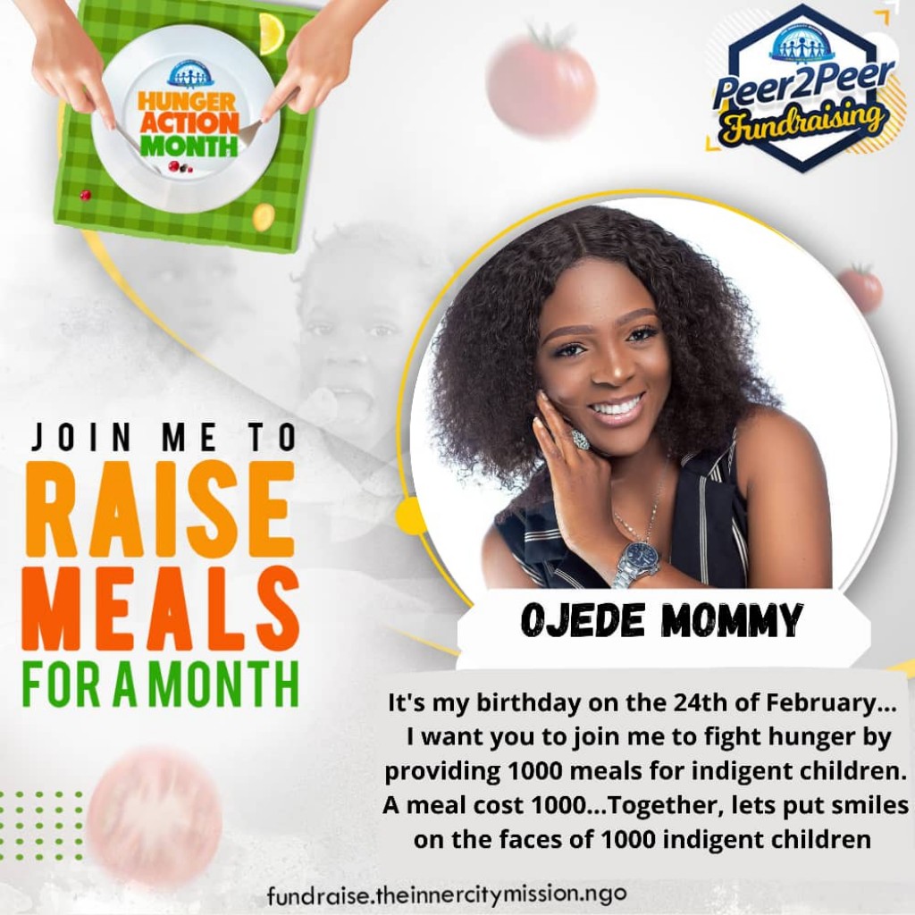 TAKING ACTION TO FEED 1000 INDIGENT CHILDREN 