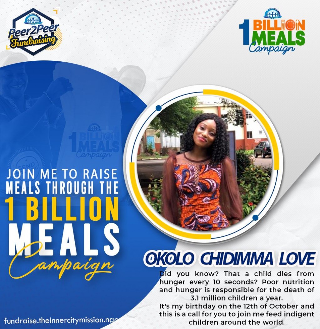 JOIN ME TO SAVE CHILDREN FROM THE THREAT OF HUNGER