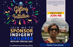 JOIN ME TO GIFT MEALS TO 300 NEEDY CHILDREN