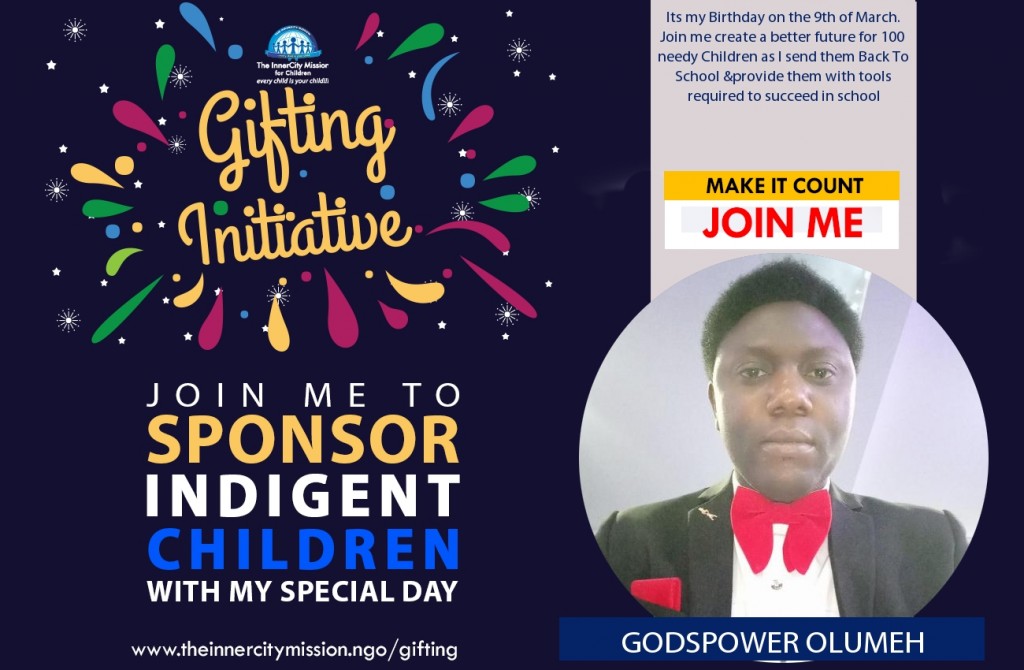 JOIN ME TO SPONSOR EDUCATION FOR 10 DEPRIVED CHILDREN 
