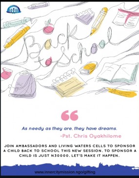 Ambassadors/Living Waters Back to School Campaign 