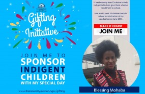 JOIN ME TO SECURE THE FUTURE OF 10 INDIGENT CHILDREN