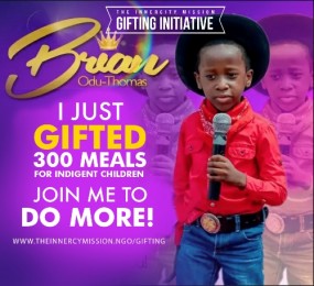 I just gifted 300 meals for indigent children. Join me to do more!