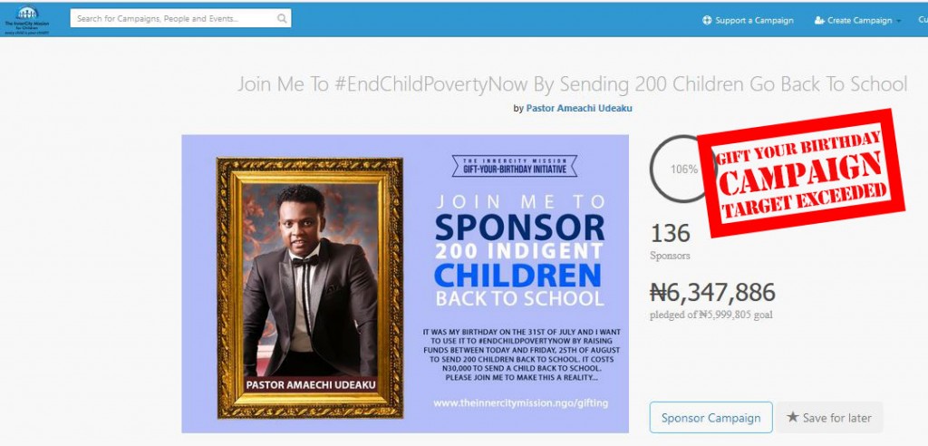 Let's Celebrate The Life Of Isaac Rowland Udeaku [Living Rose] By Sending 200 Children Back To School 