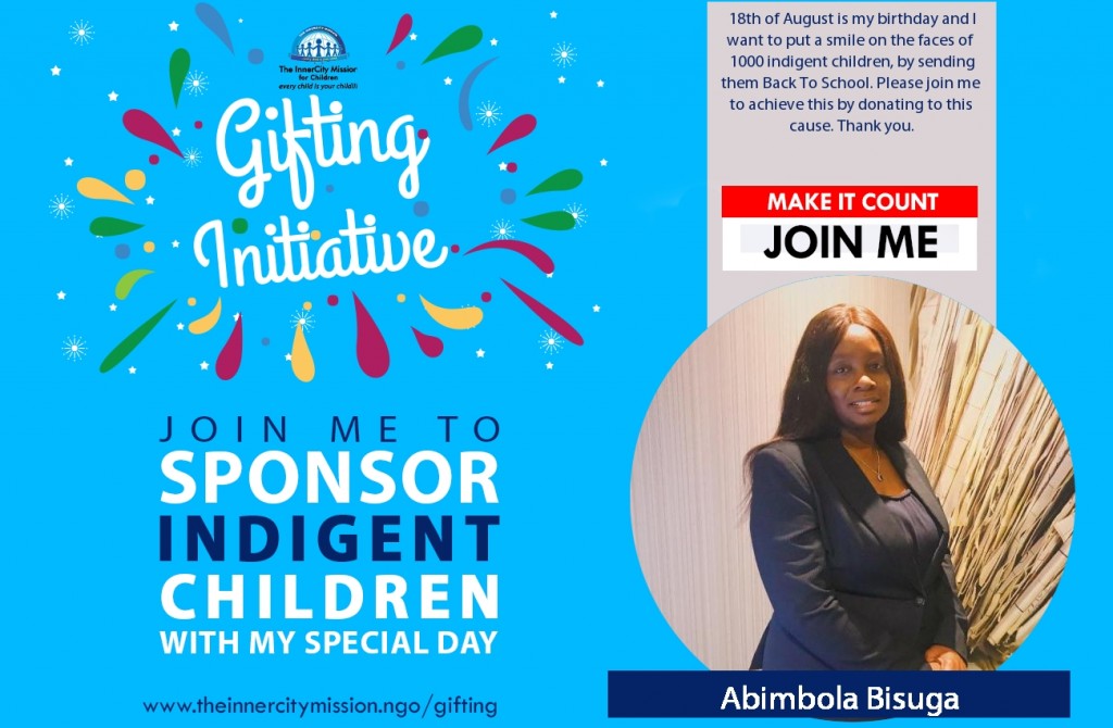 JOIN ME TO SEND 1000 INDIGENT CHILDREN BACK TO SCHOOL