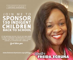 Join Me To Sponsor 150 Indigent Children Back To School