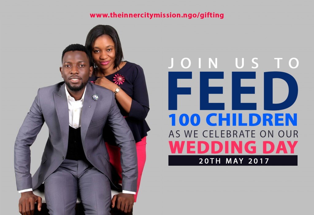 JOIN US TO PROVIDE 100 MEALS ON OUR WEDDING