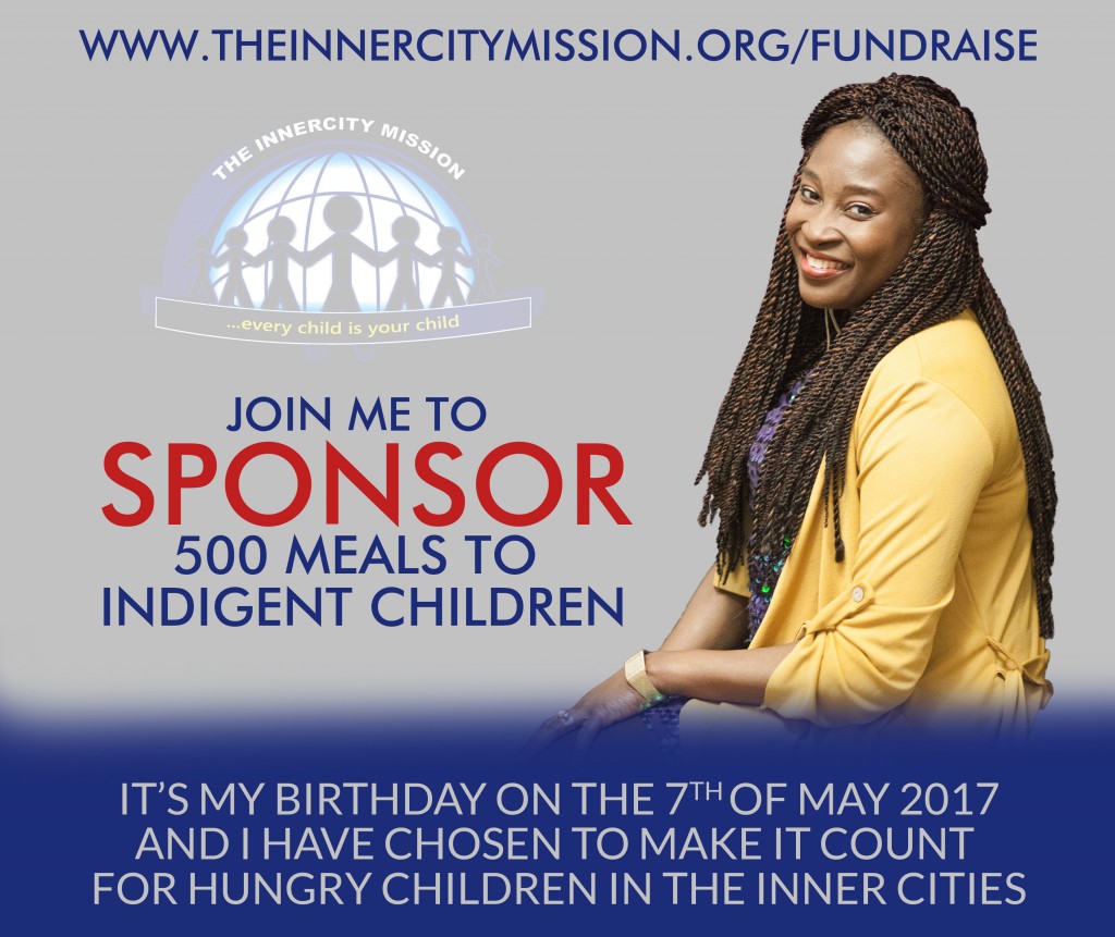 JOIN ME TO GIFT 500 MEALS TO INDIGENT CHILDREN
