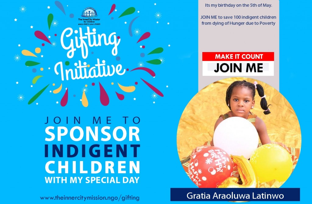 JOIN ME TO SAVE 100 CHILDREN FROM HUNGER THREAT