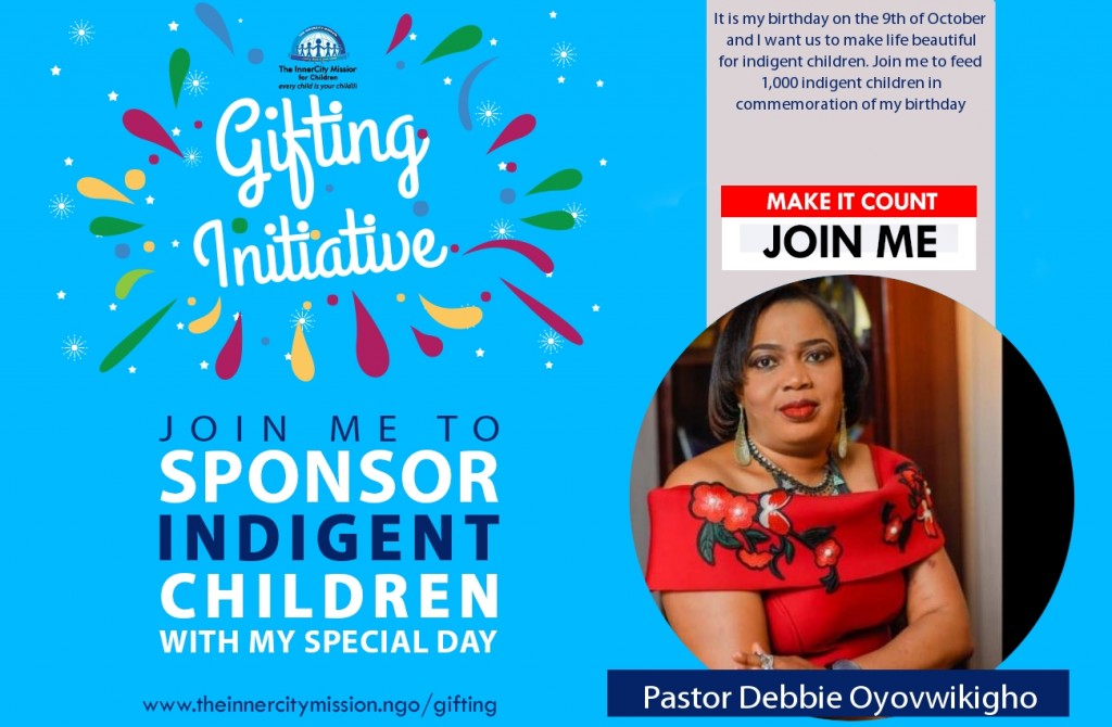 Join Me To Sponsor Indigent Children With My Special Day