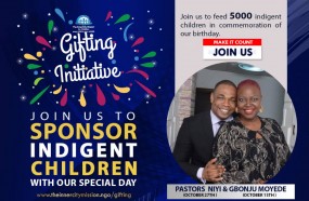 JOIN US TO FEED 5000 INDIGENT CHILDREN