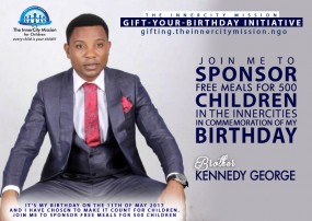 JOIN ME TO SPONSOR FREE MEALS FOR 500 INDIGENT CHILDREN