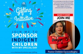 Join Me To Sponsor Indigent Children With My Special Day