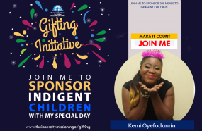 JOIN ME TO FEED 200 INDIGENT CHILDREN