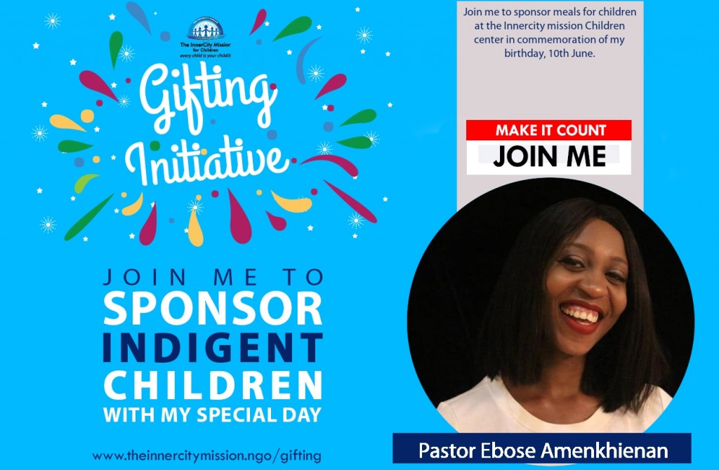 JOIN ME TO FEED CHILDREN AT INNERCITY MISSION CHILDREN CENTER