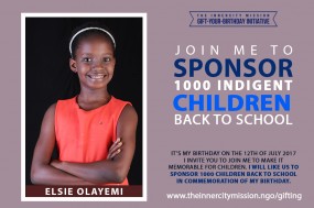 Join Me To Sponsor 1,000 Indigent Children Back To School