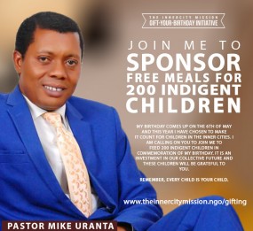 Join Me To Sponsor Free Meals For 200 Indigent Children