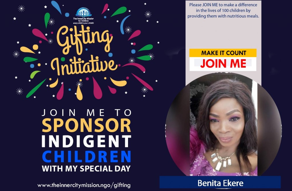 JOIN ME TO FEED 100 INDIGENT CHILDREN