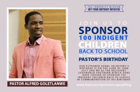 JOIN US TO SPONSOR 100 CHILDREN BACK TO SCHOOL