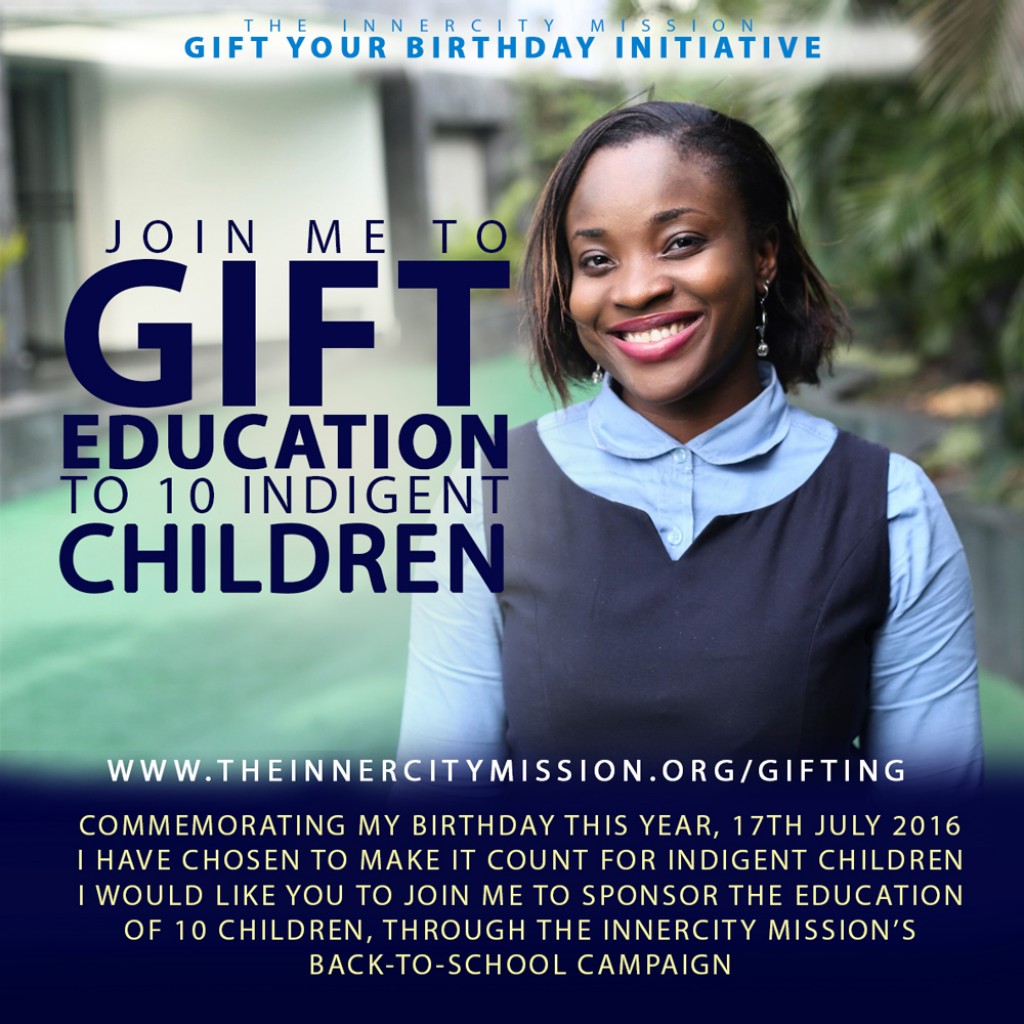 10 Indigent Children Back to School with my Birthday