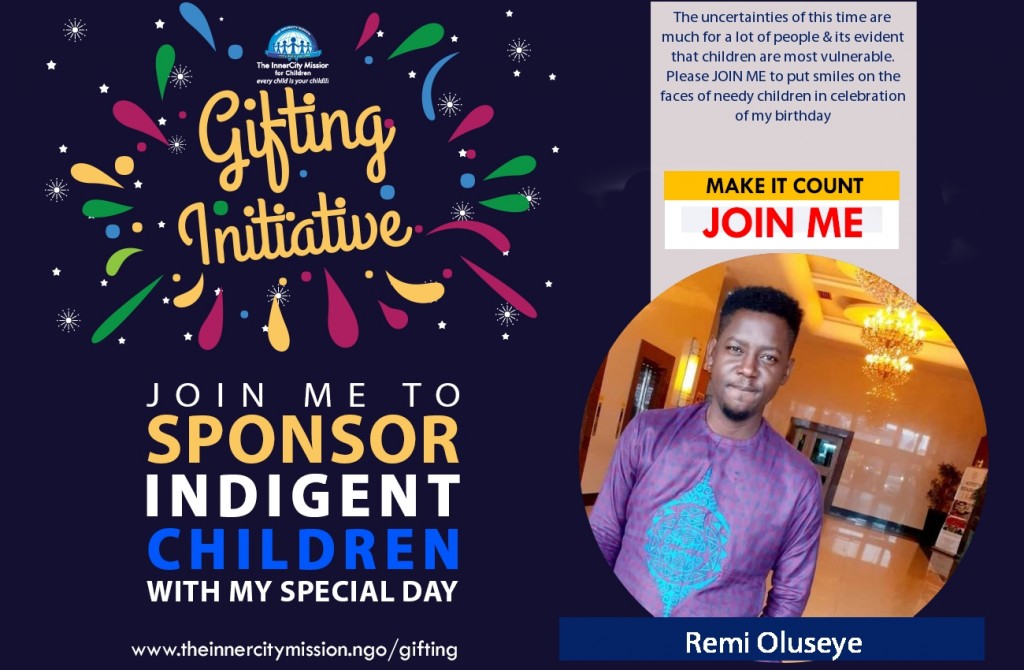 JOIN ME TO HELP VULNERABLE CHILDREN AFFECTED BY THE PANDEMIC