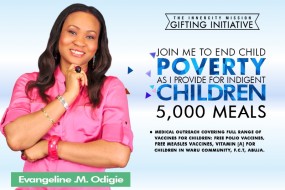 Join me to End Child Poverty as l provide meals for 5,000 indigent Children