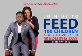 JOIN US TO PROVIDE 100 MEALS ON OUR WEDDING