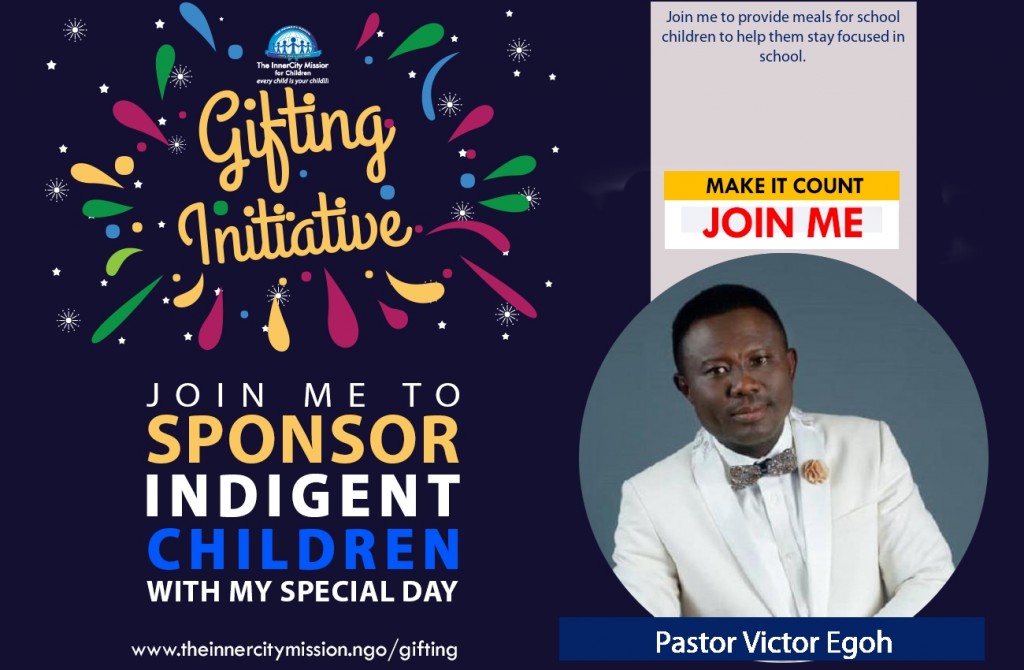 JOIN ME TO SPONSOR SCHOOL MEALS FOR CHILDREN