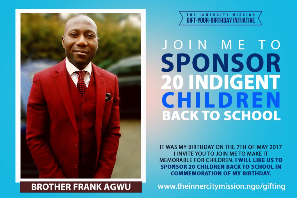 Join Me To Sponsor 20 Indigent Children Back To School