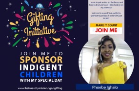 JOIN ME TO SPONSOR 1000 INDIGENT CHILDREN