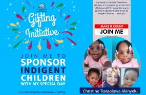 JOIN ME TO FEED 100 INDIGENT CHILDREN 